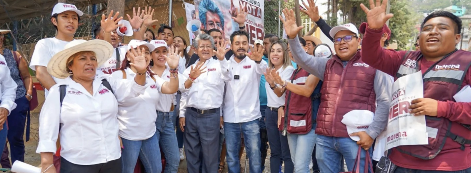 Francisco Martínez Neri, lleva el mensaje de transformación de MORENA a Santa Rosa Panzacola.